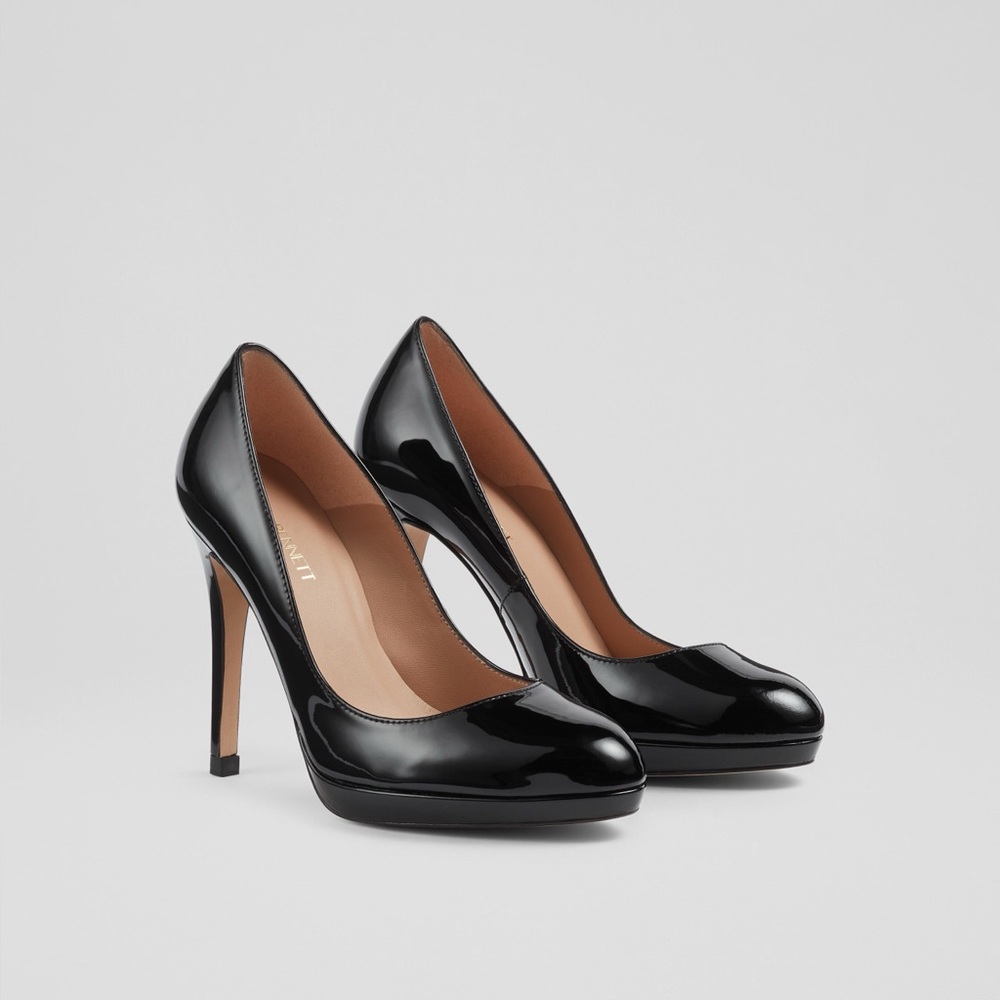 LK Bennett Women’s Sledge Pump, black, Size 7.5